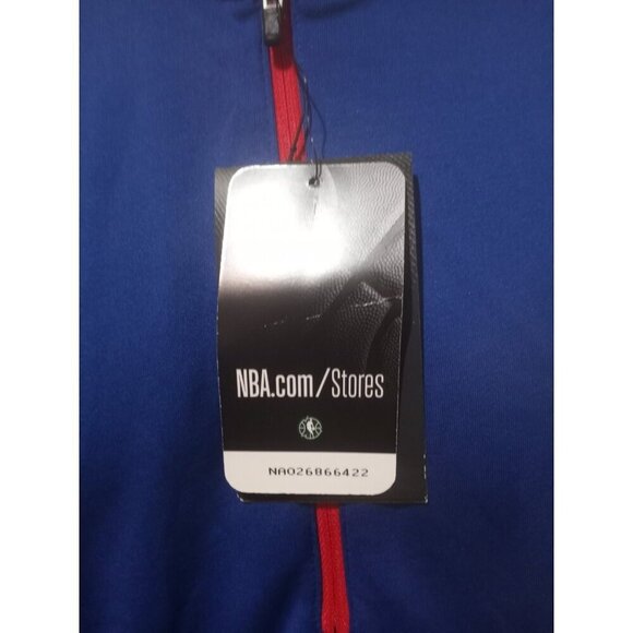 New Nike Dri Fit NBA Philadelphia 76ers 1/4 Zip L/S Pullover Men's Small S Blue - Picture 2 of 12